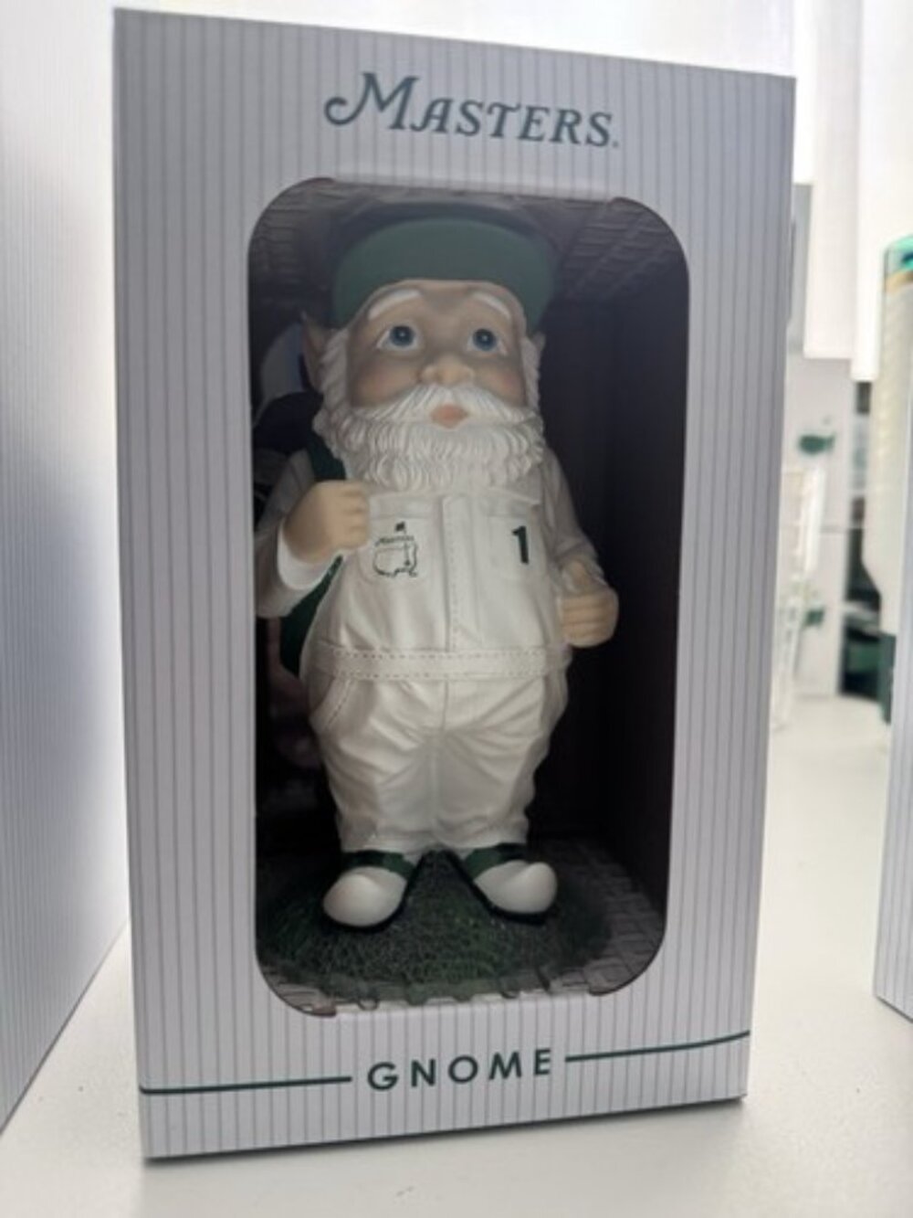 2026 Masters White and Green Golf Gnome Sculpture